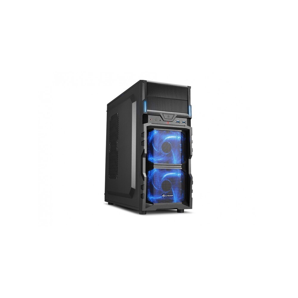Carcasa Sharkoon VG5-V, Midi Tower, ATX, 2 Porturi USB 3.0, Negru