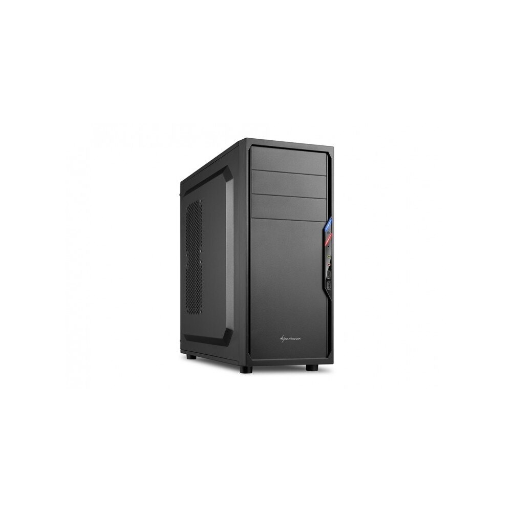 Carcasa Sharkoon VS4-S, Midi Tower, ATX, 2 Porturi USB 2.0, Negru