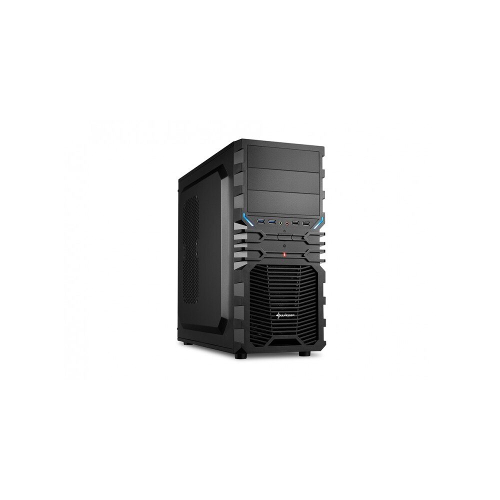 Carcasa Sharkoon VG4-V, Midi Tower, ATX, 2 Porturi USB 2.0, 2 Porturi USB 3.0, Negru