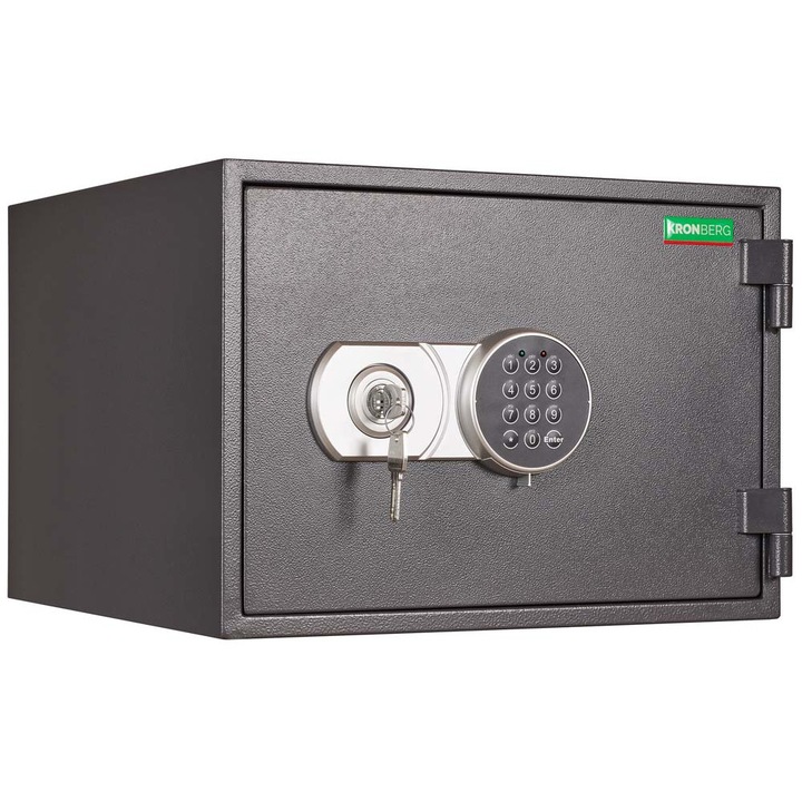 Seif certificat antifoc Kronberg Fire 32 KE cheie si electronic 315x445x425 mm EN15659/60P