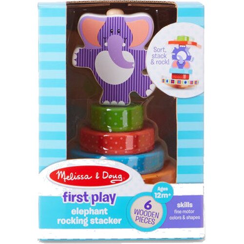 Piramida Melissa & Doug de Stivuit Elefantel