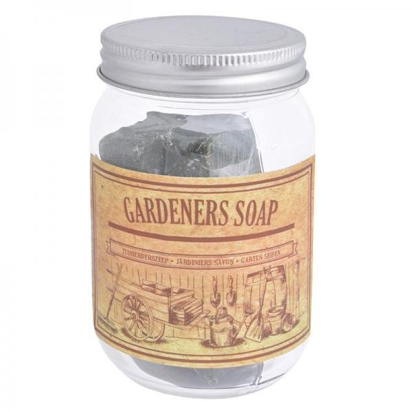 Borcan cu sapun, pentru gradina, dimensiune 13x7,5 cm