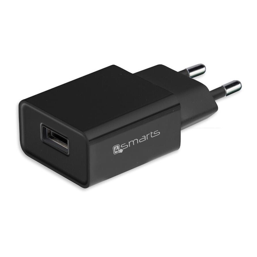 Alimentare cu iesire USB 4smarts Wall Charger 12W 2.4A, negru, bulk