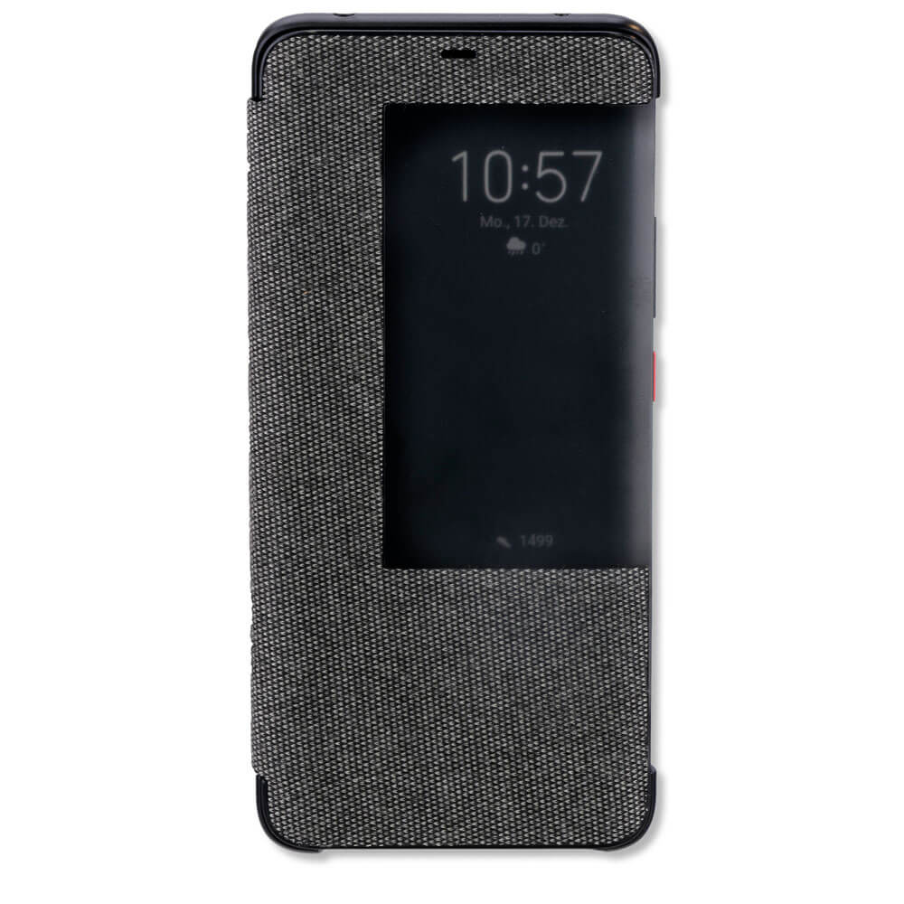 Husa textila 4smarts Smart Cover, pentru Huawei Mate 20, gri inchis