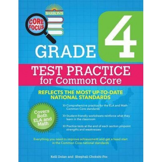 Barron's Core Focus: Grade 4 Test Practice for Common Core, Stephali Fox (Author)