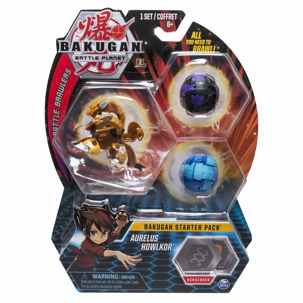 Figurine Bakugan Starter Pack - Aurelus Howlkor