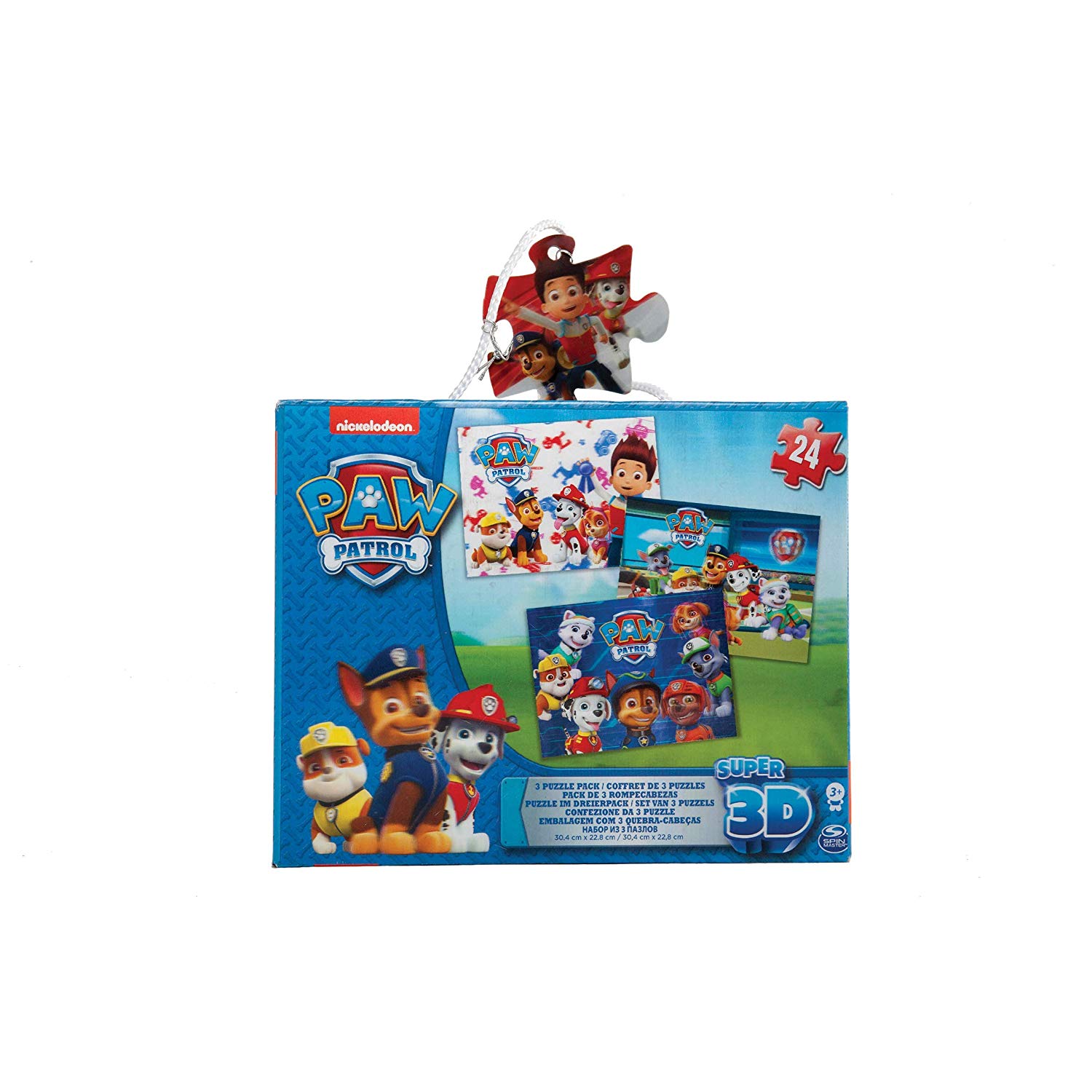 Puzzle 3 in 1 Super 3D Paw Patrol - 3 x 24 Piese - eMAG.ro