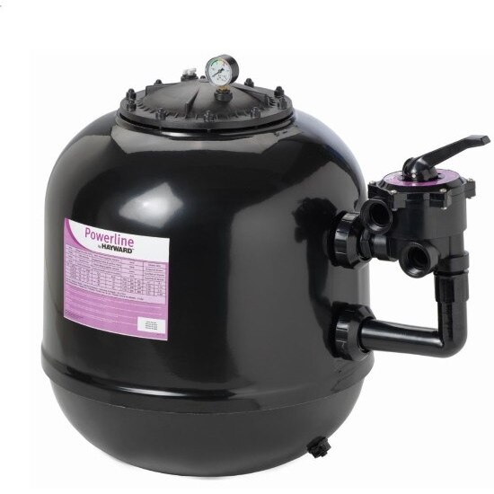 Filtru nisip Powerline Hayward cu supapa laterala cu sase cai 22mc/h