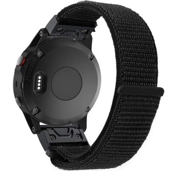 Curea ceas Smartwatch Garmin Fenix 3 / Fenix 5X, 26 mm iUni Soft Nylon Sport, Black Curea ceas Smartwatch Garmin Fenix 3 / Fenix 5X, 26 mm iUni Soft Nylon Sport, Black