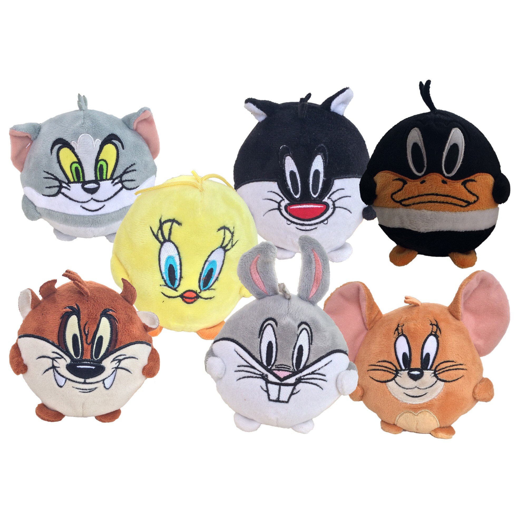 Set 6 jucarii de plus Warner Bros minge de plus, 10 cm