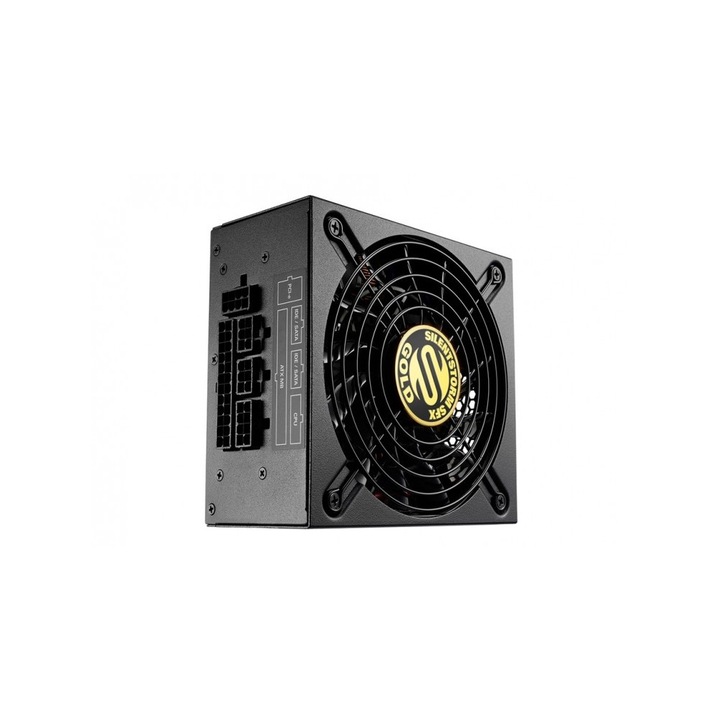 Източник Sharkoon SilentStorm SFX Gold, 500 W, ефективност 80 плюс, Модулен, Черен