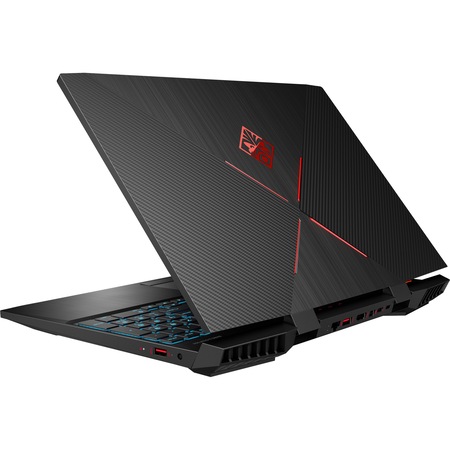 Laptop Gaming OMEN by HP 15-dc1037nq cu procesor Intel® Core™ i7-9750H pana la 4.5 GHz, 15.6", Full HD, 8GB, 128GB SSD M.2 + 1TB HDD, NVIDIA® GeForce® GTX 1660 Ti 6GB, Free DOS, Black