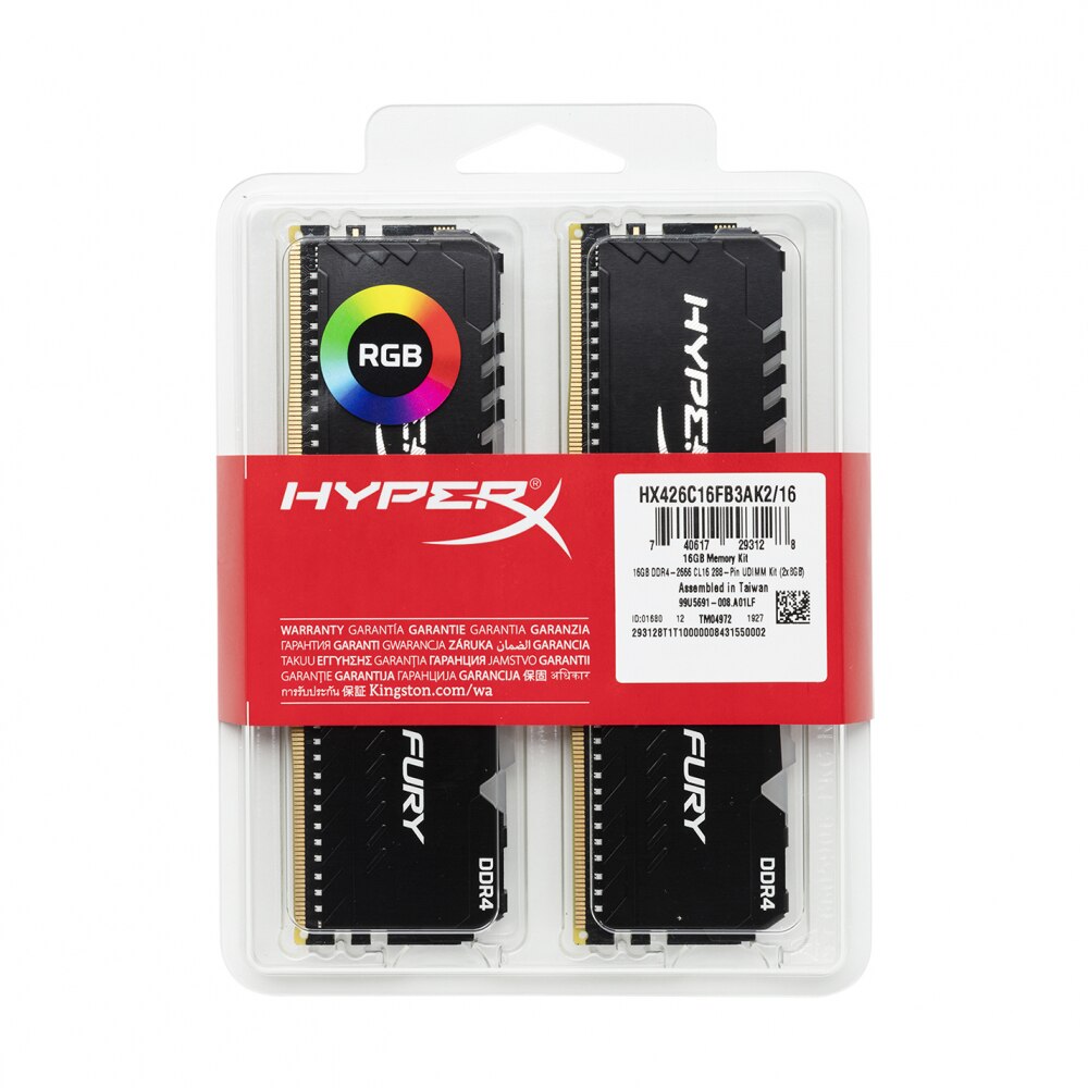 HyperX FURY DDR4 メモリー 16GB(8GB×2) Hyperx Fury Ddr4 16gb 8gb 4gb 32gb 3200mhz 2133mhz 2400mhz