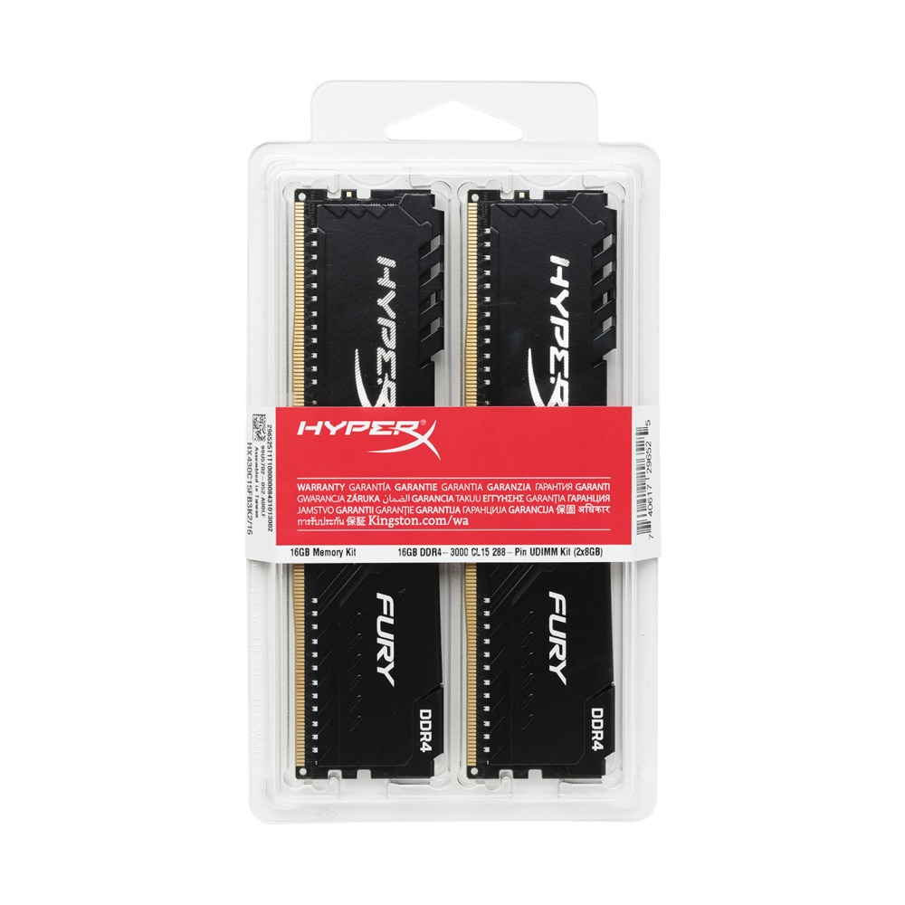 Memorie HyperX Fury 8GB(2x4GB) DDR4 PC4-25600 3200MHz CL16