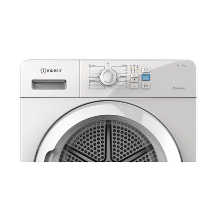 Uscator de rufe Indesit YTM0871REU, Pompa de caldura, 7 kg, Clasa A+, Push&Go, Alb