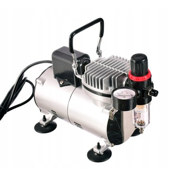 Compresor cu Fan Filtru si Regulator pentru Aerograf AS18-2S Compresor cu Fan Filtru si Regulator pentru Aerograf AS18-2S