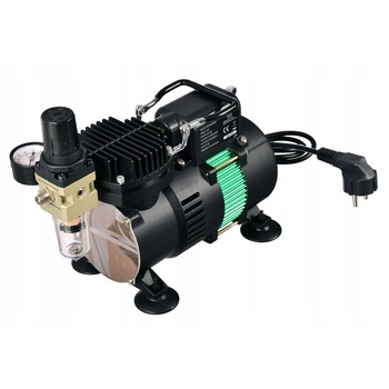 Compresor 2x Fan Filtru Regulator pentru Aerograf AS-320 Compresor 2x Fan Filtru Regulator pentru Aerograf AS-320