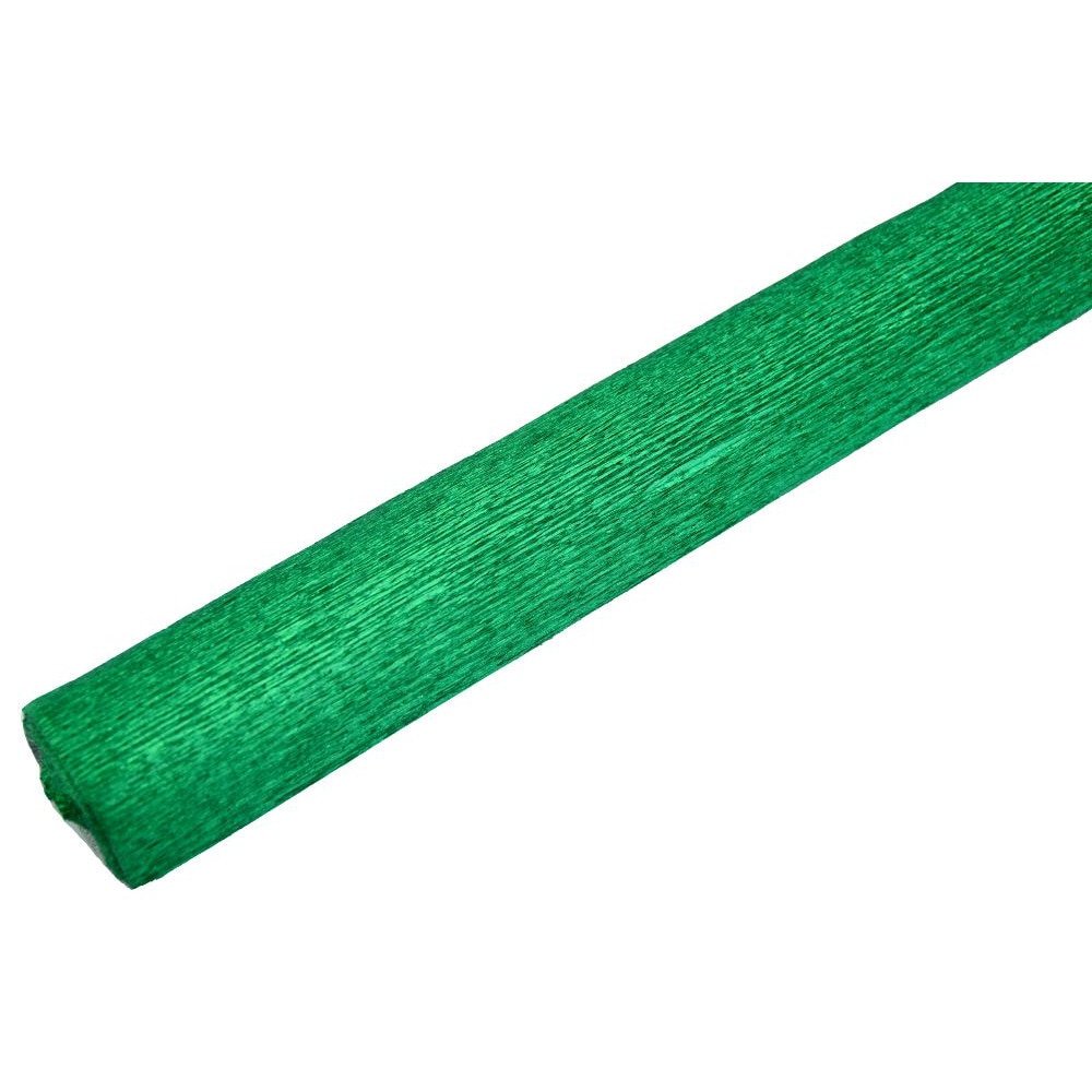 Hartie Creponata Floristica Cartotecnica Rossi, Verde Metalizat, 0.5x2.5m, 180grame, 804