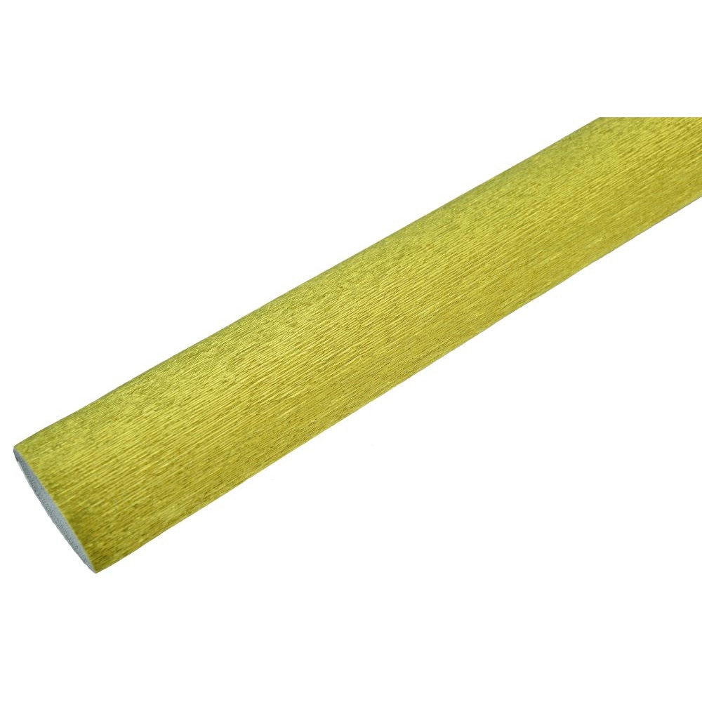Hartie Creponata Floristica Cartotecnica Rossi, Auriu Metalizat, 0.5x2.5m, 180grame, 801