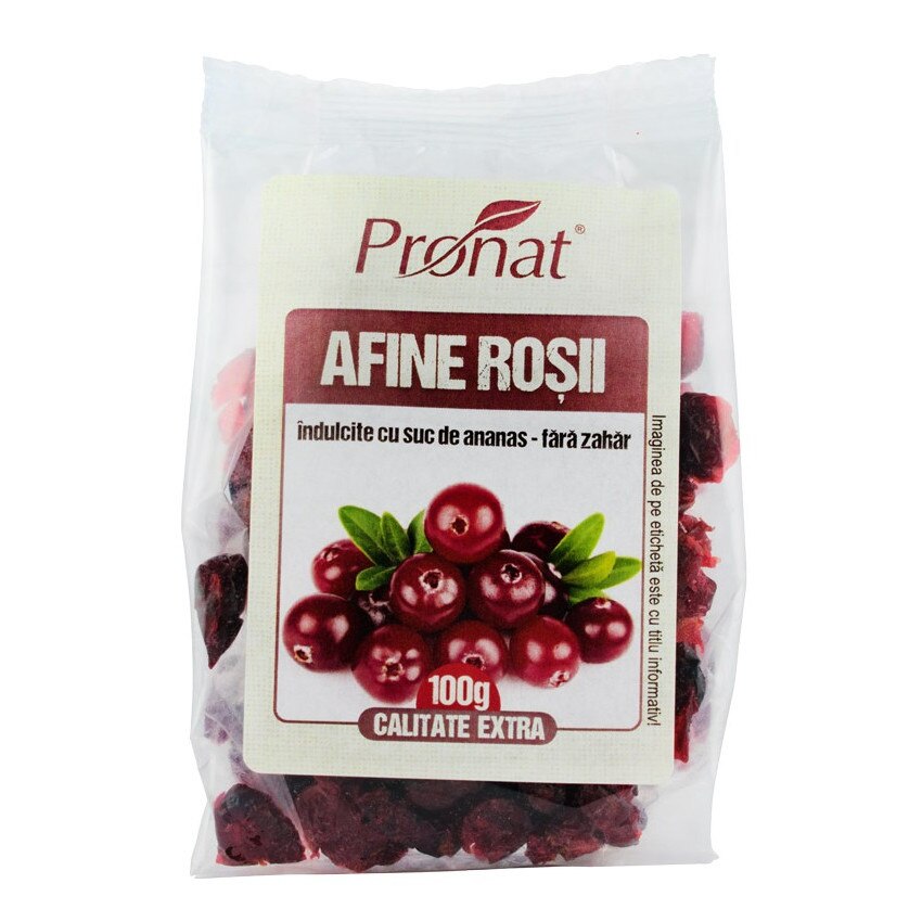 Afine rosii uscate, Pronat, 100g