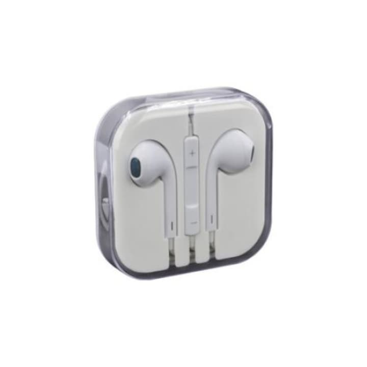 Hands-free fülhallgató, GSM - ONE, HF-EAR7+, Ear7+ Apple iPhone 7/8/X, fehér