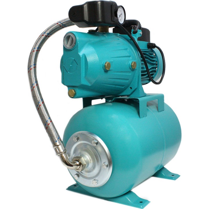 Hidrofor DETOOLZ, 0,75kW/1HP AUJET 100L, volum 24l, debit maxim 65l/min, inaltime maxima 42m