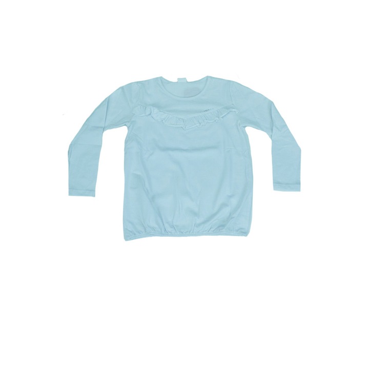 Bluza eleganta cu maneca lunga pentru fete Atut 7386-116, Alb 116 CM