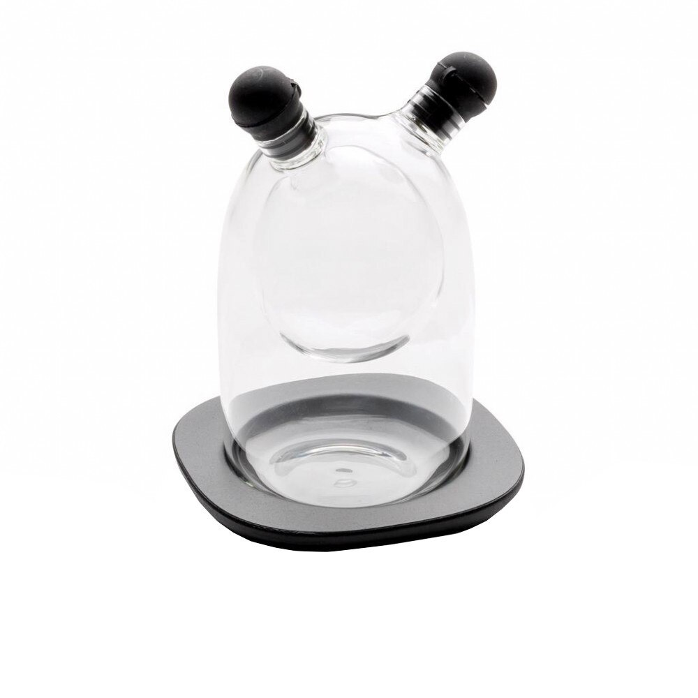 Oliviera ovala 60 ml/140 ml, XD by AleXer, OT01, sticla, mdf, negru, breloc inclus