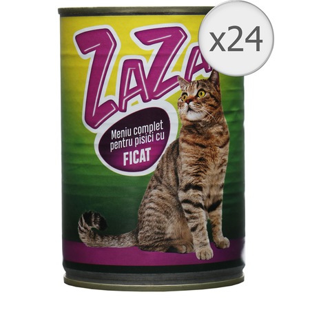 Hrana Pentru Pisici Zaza Ficat 24 Buc X 415 G Emag Ro