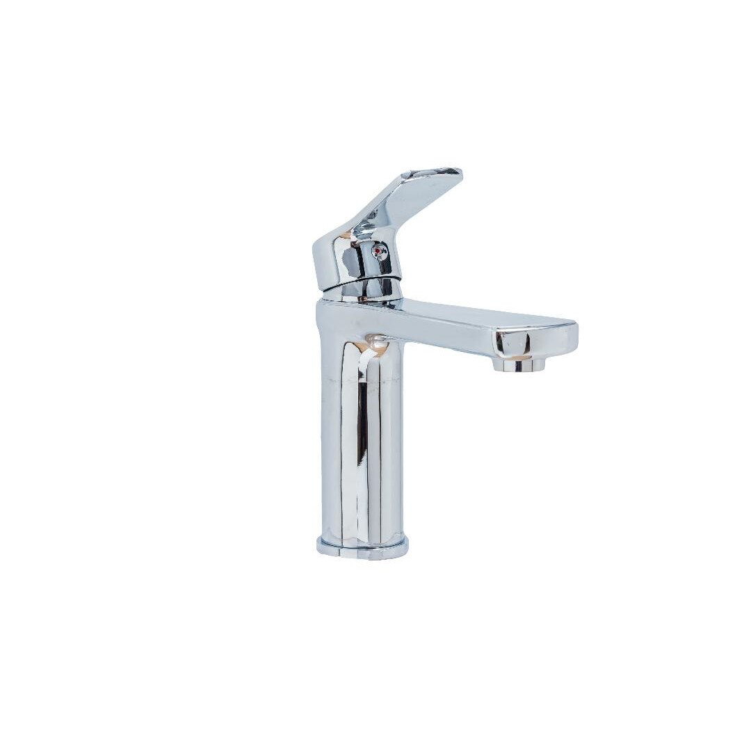 Baterie lavoar pipa fixa crom lucios TRENDY S