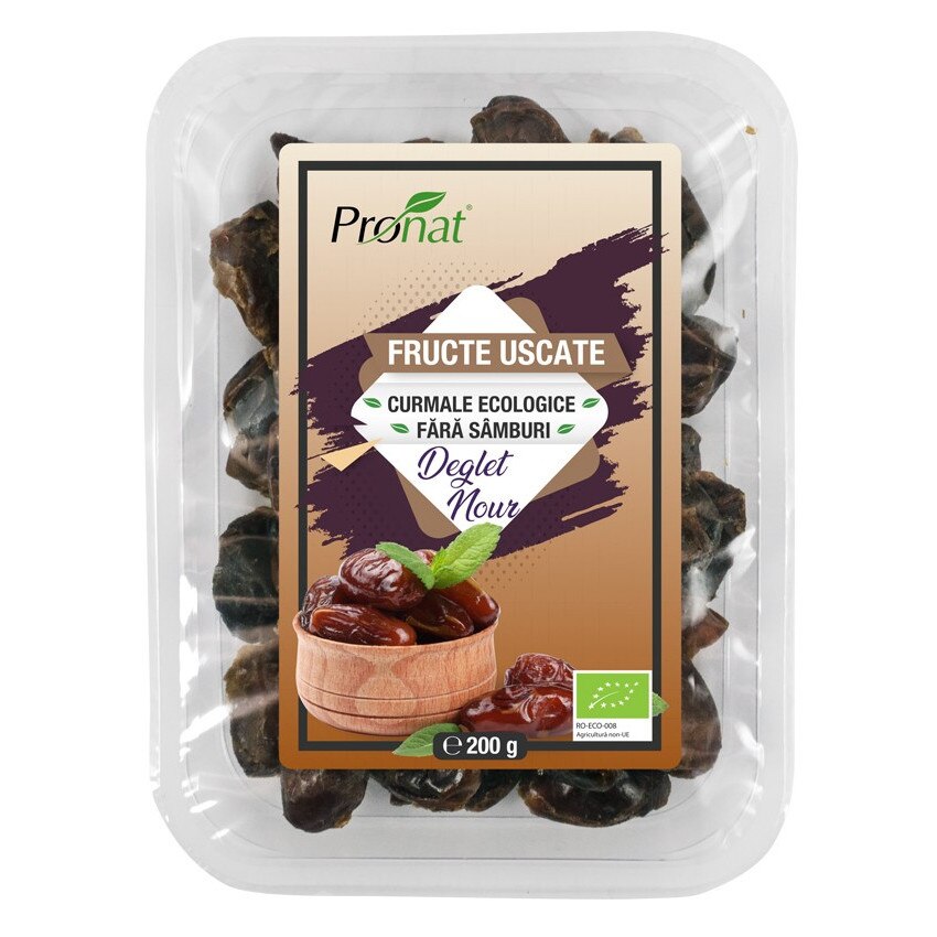 Curmale bio fara samburi, 200g