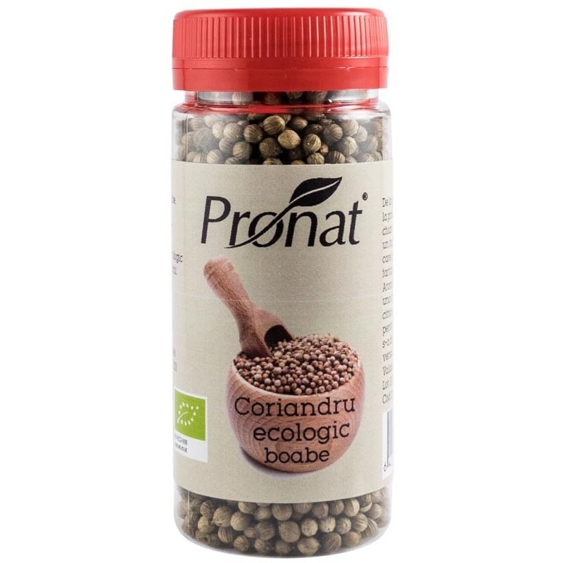 Coriandru boabe, bio, Pronat, 35 g