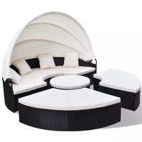set mobila de gradina cu copertina cu perne albe vidaxl poliratan 230 x 70 cm negru imagen 16_0_
0