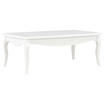 Masuta de cafea, vidaXL, Lemn pin, 110 x 60 x 40 cm, Alb Masuta de cafea, vidaXL, Lemn pin, 110 x 60 x 40 cm, Alb