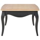 Masuta de cafea, vidaXL, Lemn pin, 110 x 60 x 40 cm, Negru/Maro