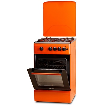 Aragaz LDK 5060 A ORANGE RMV, Gaz, 4 arzatoare, Aprindere electrica, Siguranta, Portocaliu Aragaz LDK 5060 A ORANGE RMV, Gaz, 4 arzatoare, Aprindere electrica, Siguranta, Portocaliu