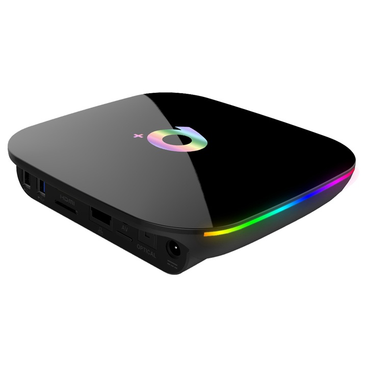 Смарт ТВ Бокс Q PLUS, 2GB RAM, 16GB ROM, Android 8, 4K, WIFI, HDMI, Smart TV Box