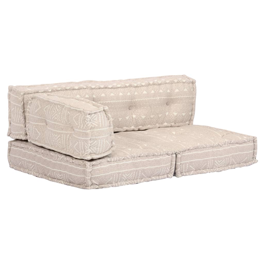 Perna fotoliu puf, bej, material textil 249426
