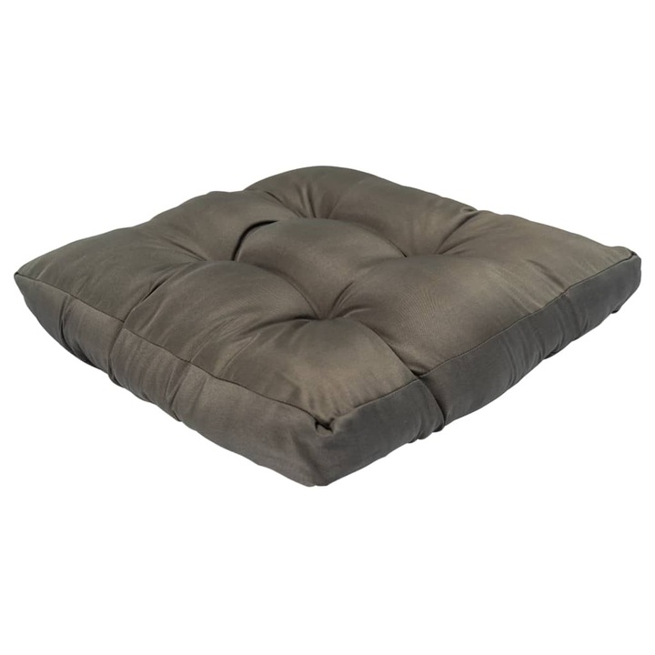 Perna pentru paleti vidaXL, gri, 58x58x10 cm, textil, 1.06 kg