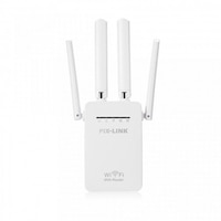 Extender pentru semnalul wifi, 4 antene externe, dubleaza aria de acoperire, functie de router