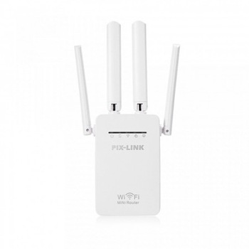 Extender pentru semnalul wifi, 4 antene externe, dubleaza aria de acoperire, functie de router Extender pentru semnalul wifi, 4 antene externe, dubleaza aria de acoperire, functie de router