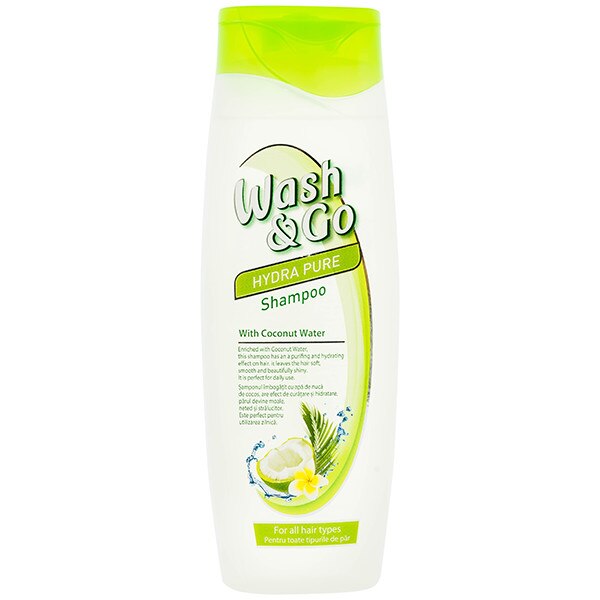 Sampon pentru toate tipurile de par Wash&Go Hydra Pure with coconut water 400ml