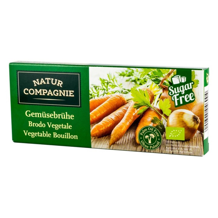 Supa bio concentrata de legume, Natur Compagnie 12 cuburi