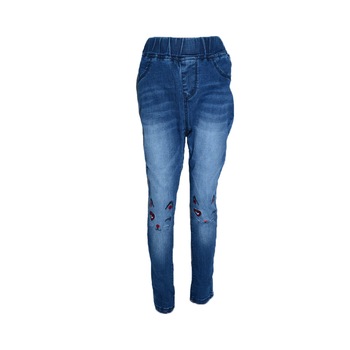 Blugi pentru fete Happy House PPS-272, Albastru, 128 cm Blugi pentru fete Happy House PPS-272, Albastru, 128 cm