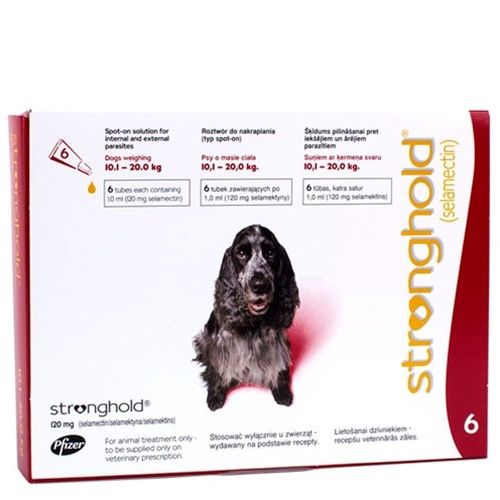 Solutie Antiparazitara, Stronghold 120 mg, Caine 10-20 kg, 1 Pipeta