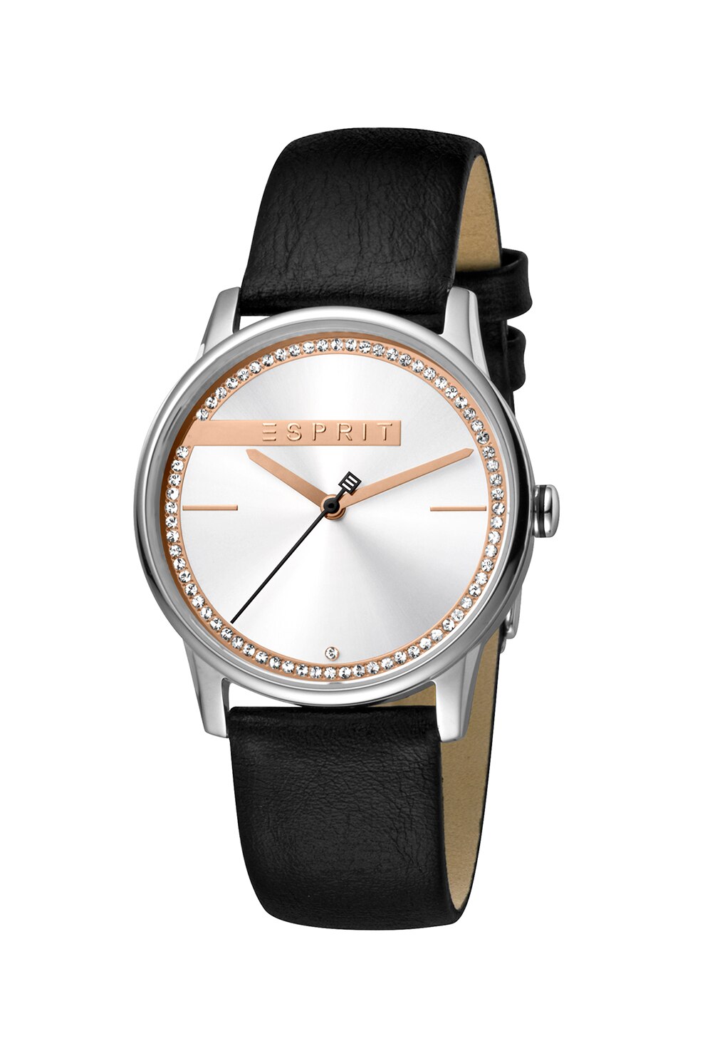 Esprit, Ceas cu o curea de piele, Negru