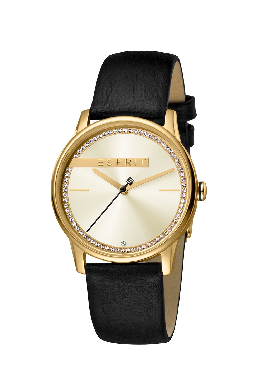 Esprit, Ceas cu o curea de piele, Negru