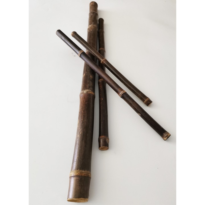 Set, bete bambus, culoare negru, masaj, anticelulitic, 4 buc - eMAG.ro