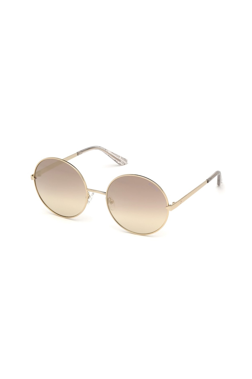 Guess, Ochelari de soare rotunzi polarizati, Auriu, 59-20-140 Standard