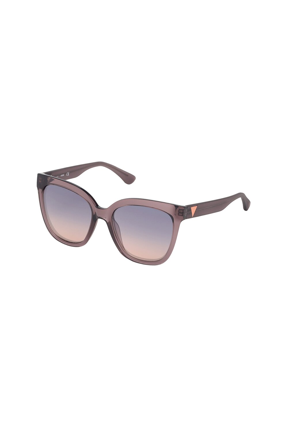 Guess, Ochelari de soare patrati cu lentile in degrade, Violet prafuit, 55-18-145 Standard